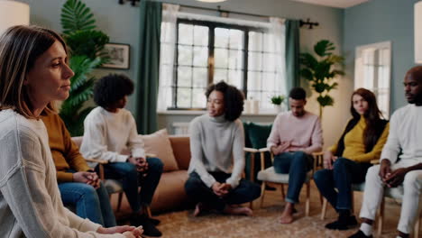 diverse group therapy session