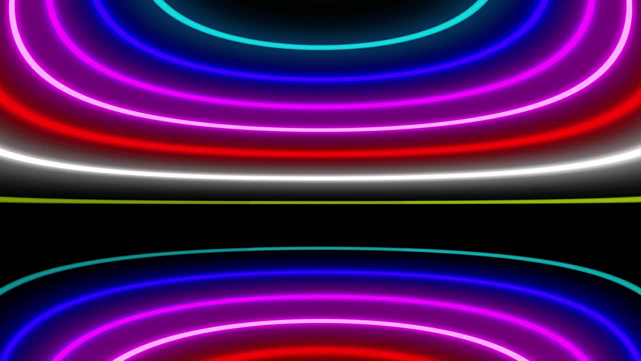 Neon line illumination animation motion graphics