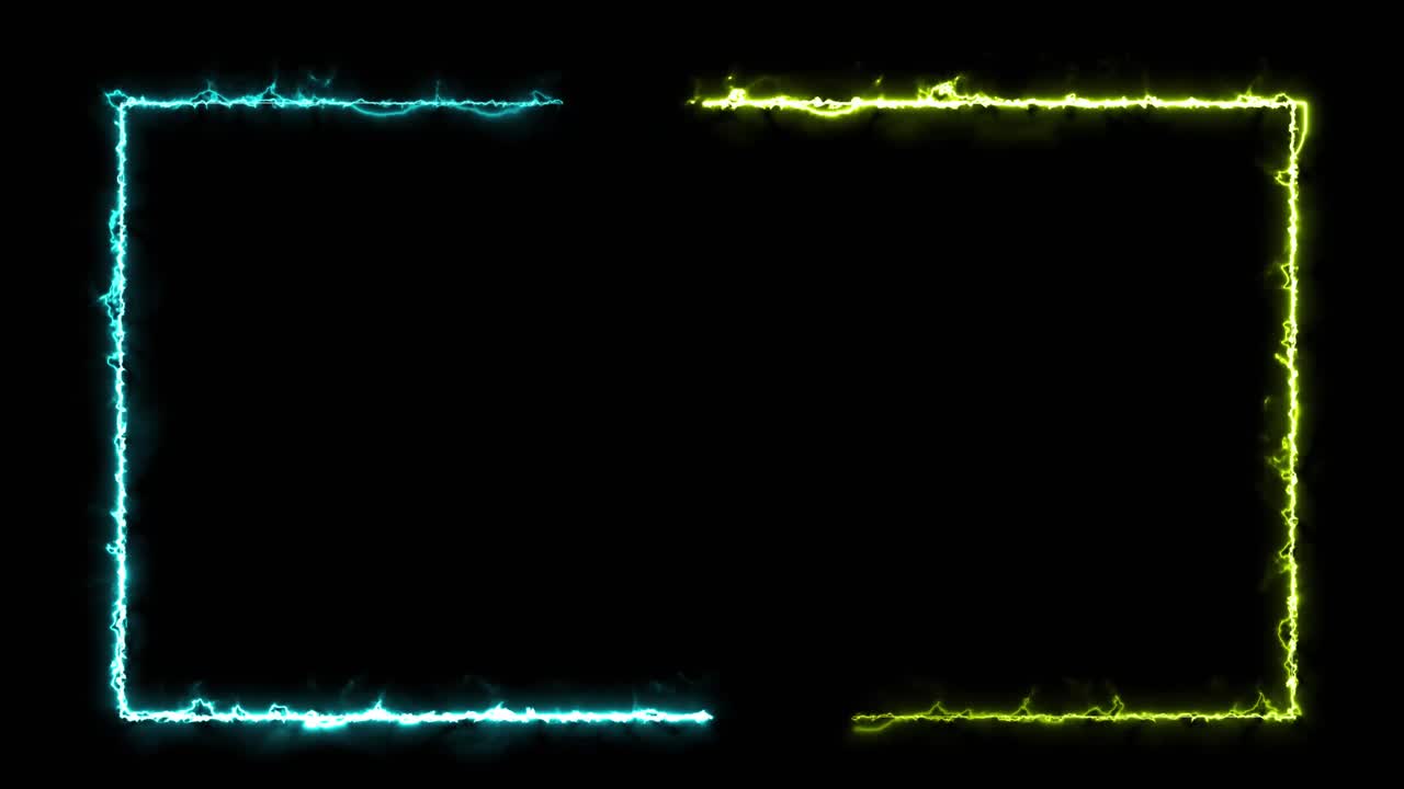 Neon Lightning Frame