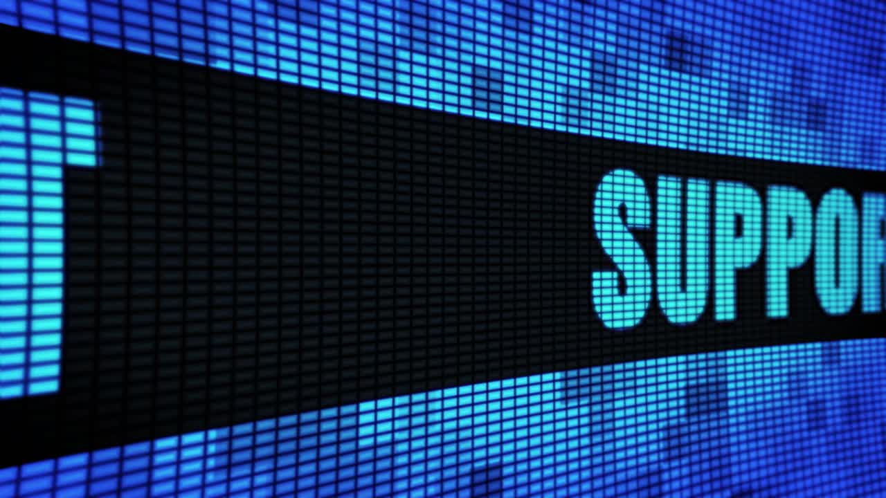 Support Display on LED Screen