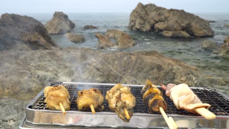 barbacoa en la playa