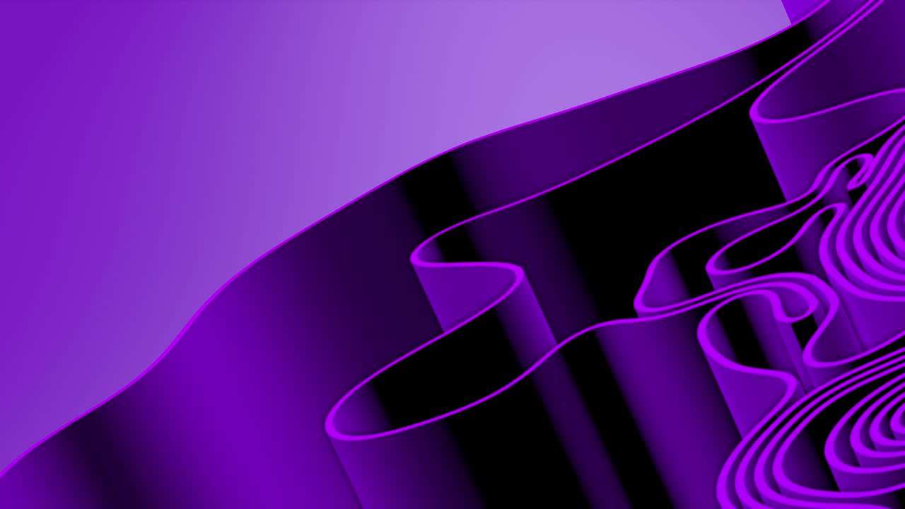 Abstract 3D render colorful spline strips rows light and shadow curves flowing motion movement surface texture waves background
