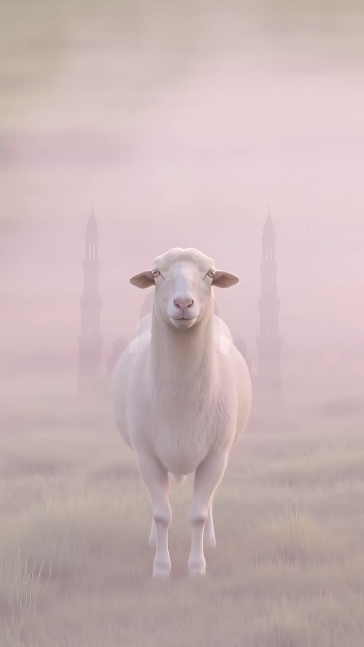Eid al-Adha Moschea Sfondo islamico 4K