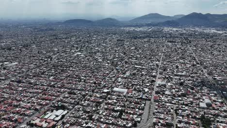 ecatepec seen from a drone, capturing breadth of urban expansion in mexico city metro area