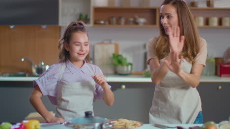 mother and daughter enjoying time together