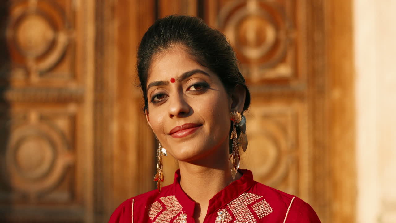 close-up da bela mulher indiana