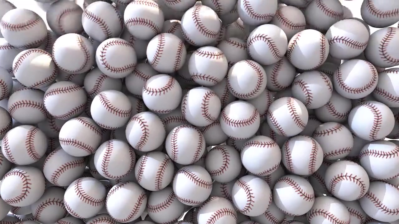 Baseball transizione a schermo intero sovrapposizione composita 4K