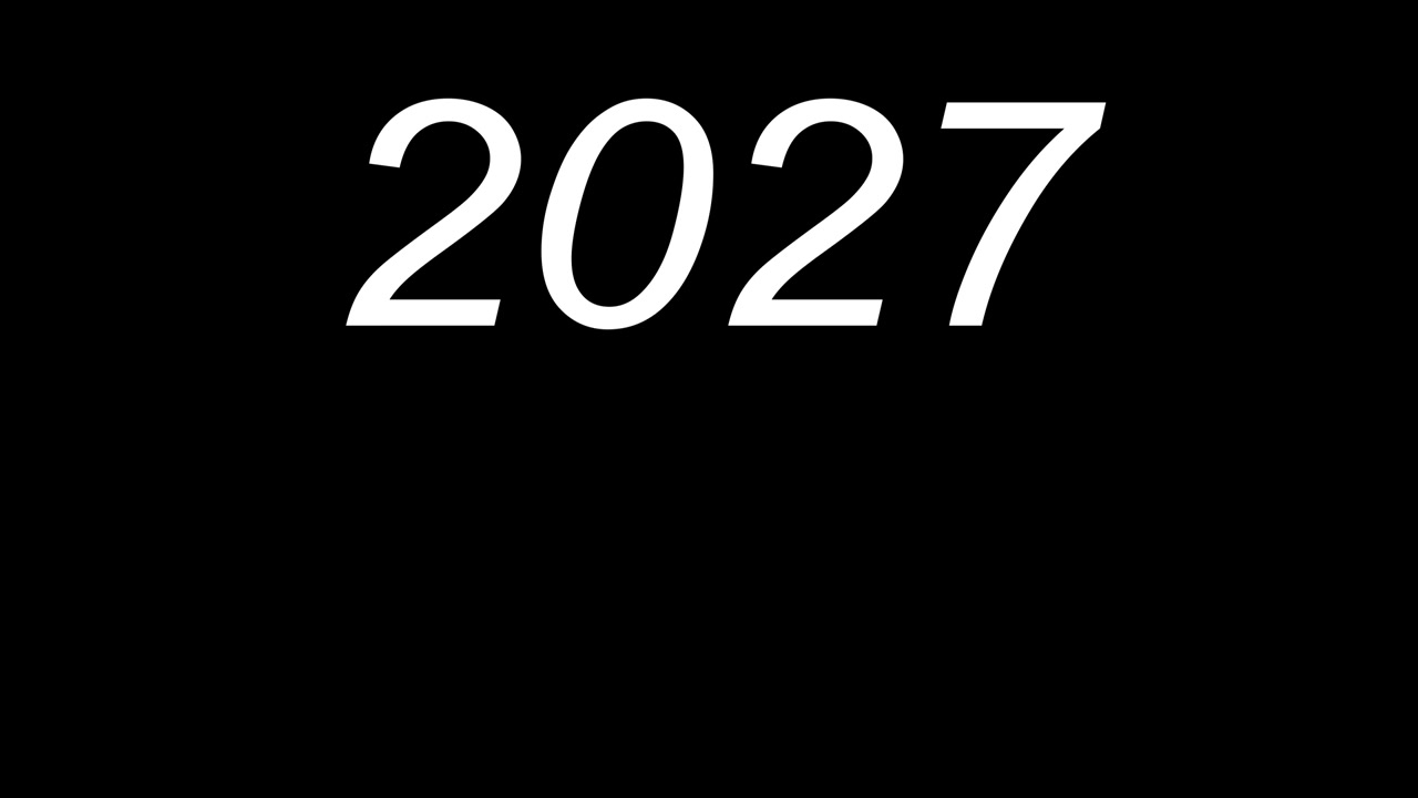 2027 animazione di testo motion graphics