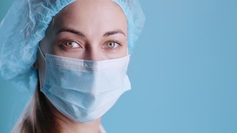 woman nurse in scrubs