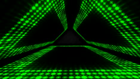 4k luces de neón verdes brillantes para el escenario - video de stock en bucle