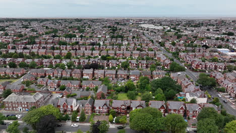 antena de la ciudad británica de southport homes - construcciones victorianas