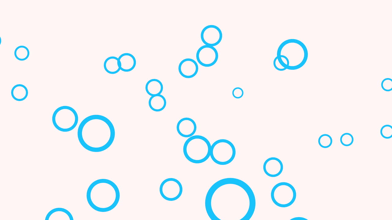 Motion and fly geometric neon blue small rings