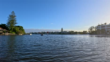 scenic boat ride through gold coast waterways