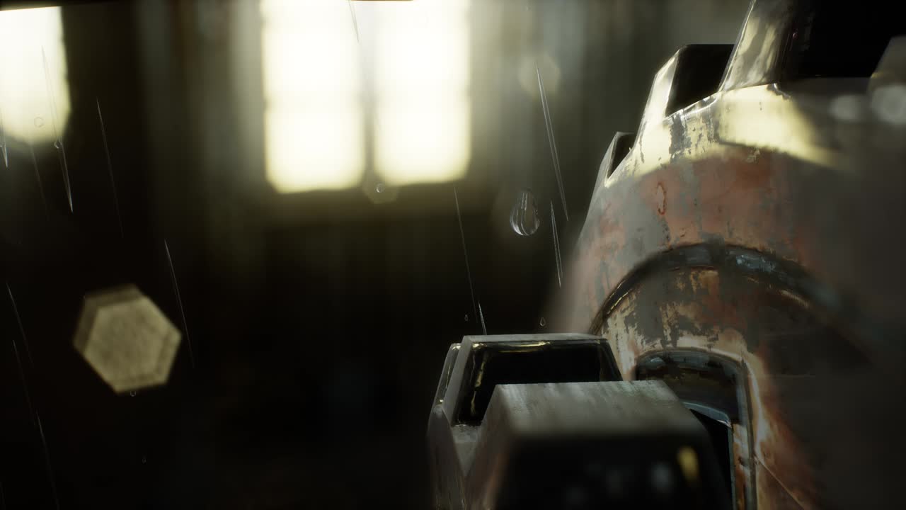 escena urbana en una noche lluviosa