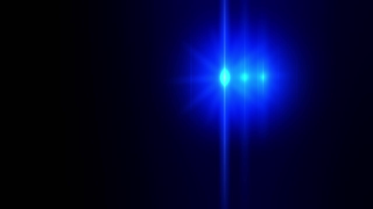 Animation of shifting police red and blue lights on black background
