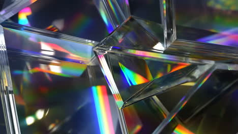 abstract crystal prism refraction