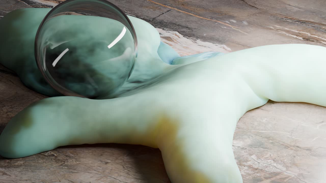 Abstract Glass and Cloth Still Life