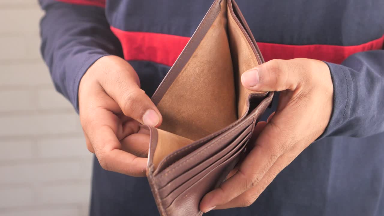 Cartera vacía: Un símbolo de problemas financieros