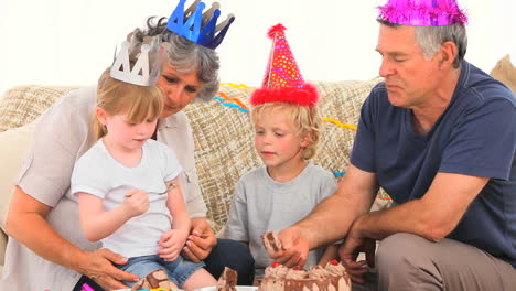 family on birthday