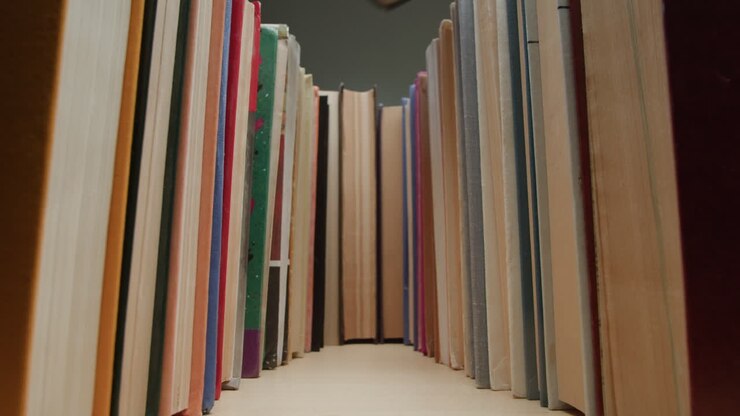 Una libreria con molti libri