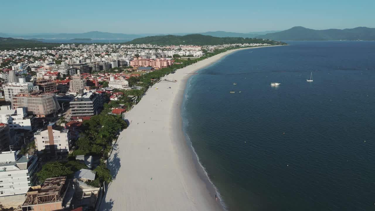 vista desde el aire de jurere y jurere internacional en florianópolis, santa catarina, brasil