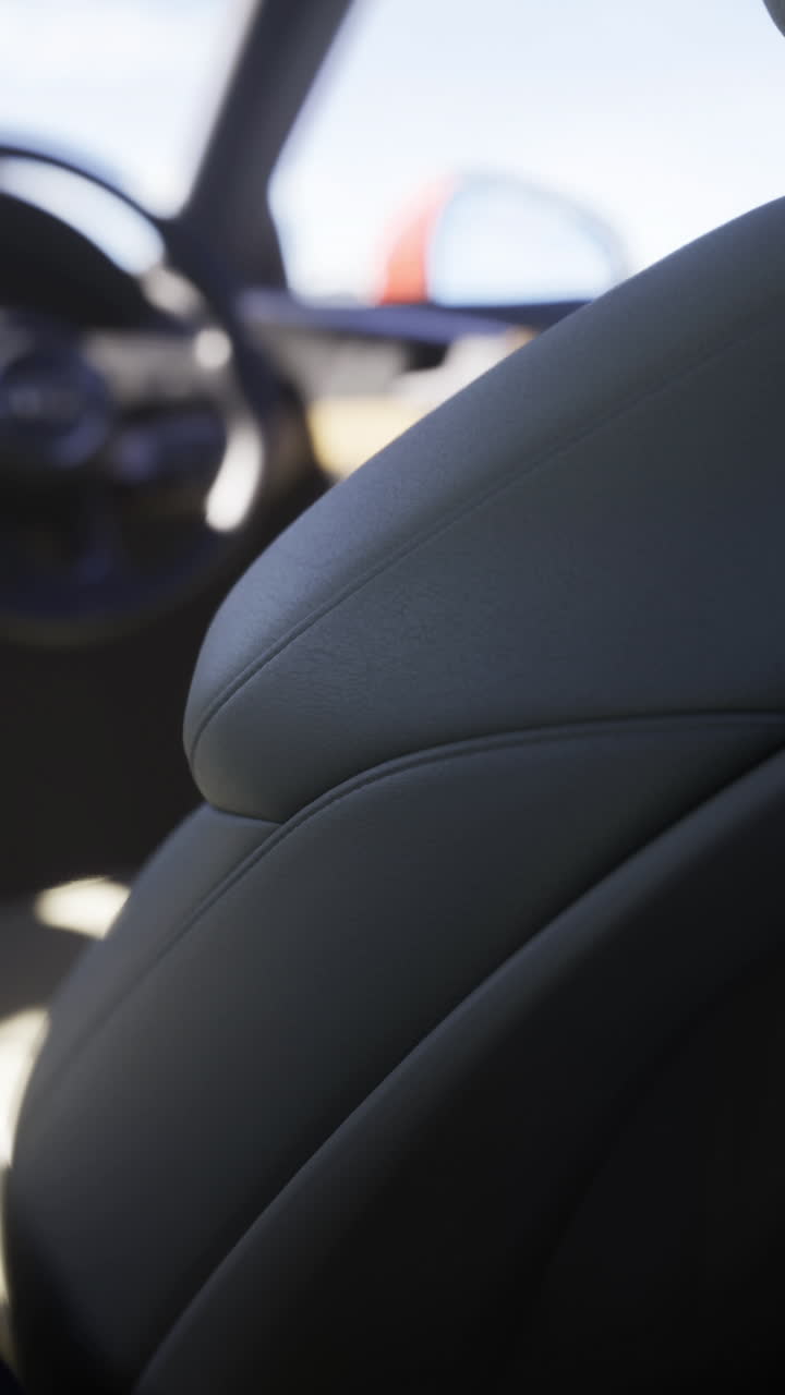 El interior moderno del coche muestra un diseño elegante y características de tecnología avanzada