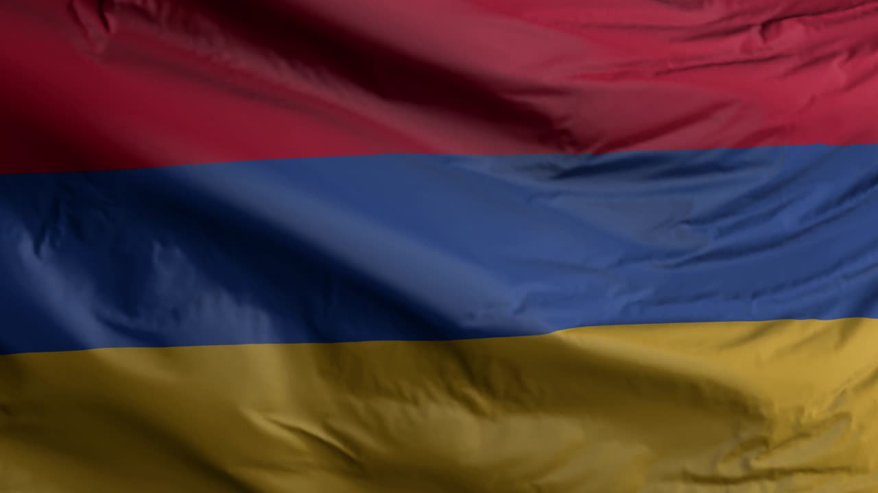 アーメニアの国旗 - アーメリアの国旗を振るアニメーション - 3dレンダリング - 4kリゾリューション