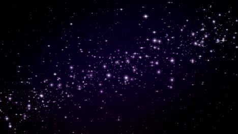 galaxy stars in deep space. looped animation.