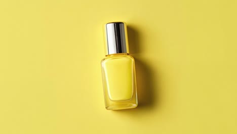 yellow nail polish bottle