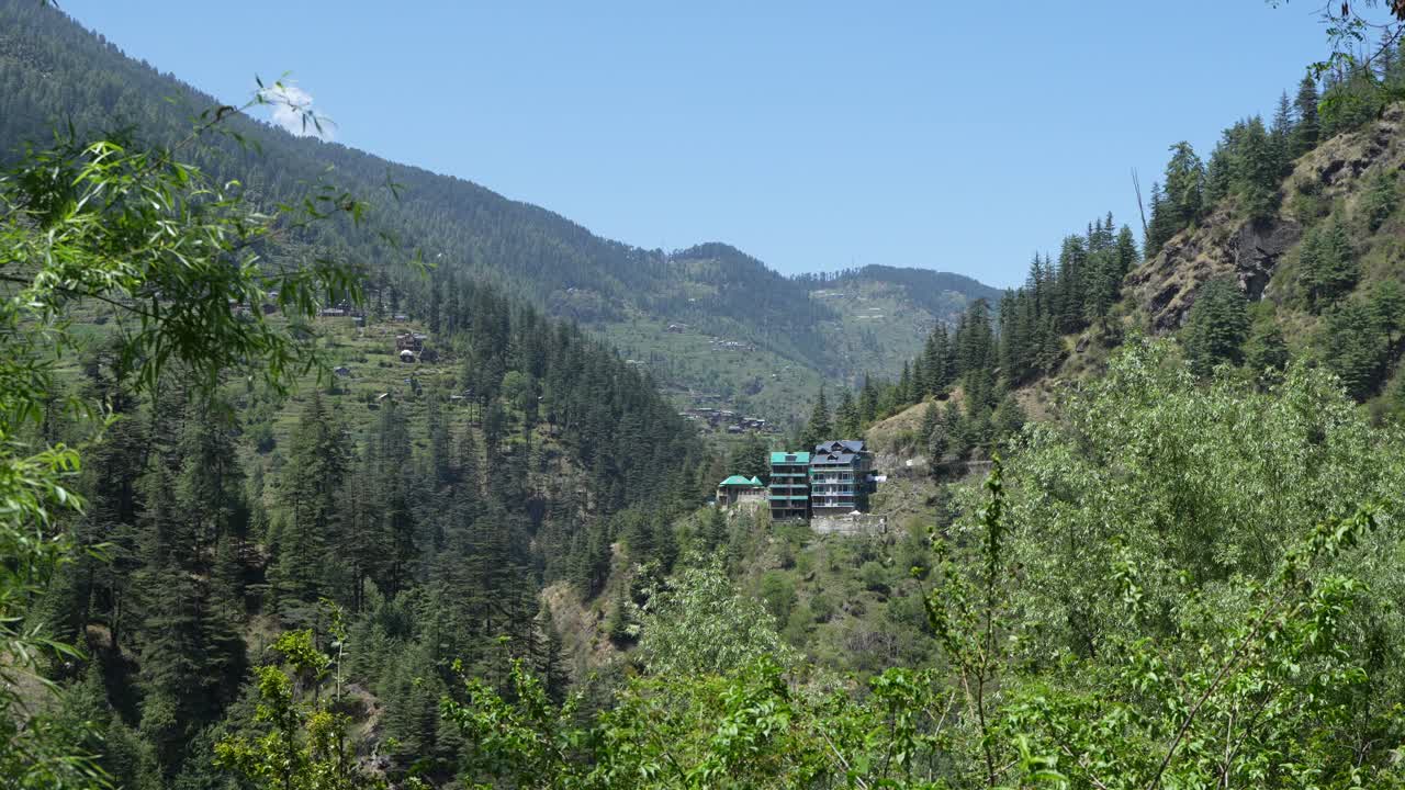 Plants, houses and natural diversity of the mountainous region.