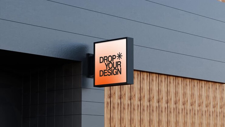Sign board Mockup