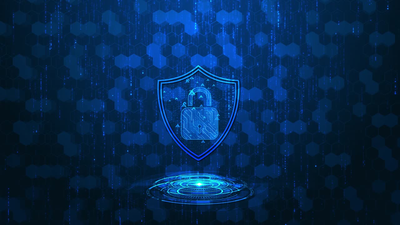 Cybersecurity futuristic animation 3d artificial intelligence computer vpn virtual cyber security