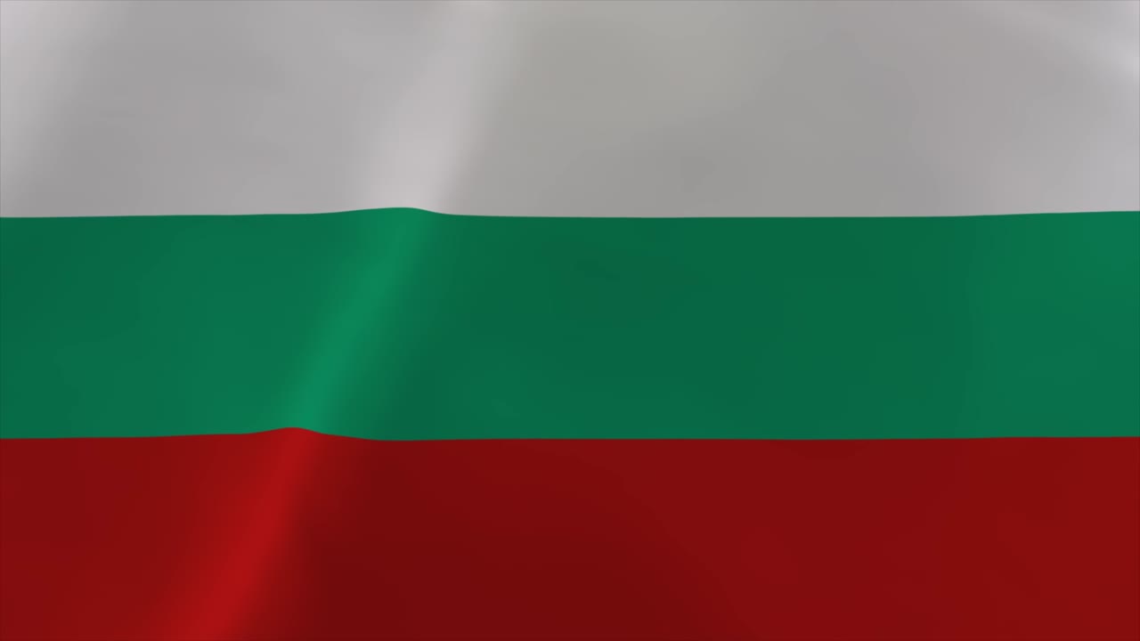 Bulgarien wehende Flagge 4K Bewegtes Hintergrundbild