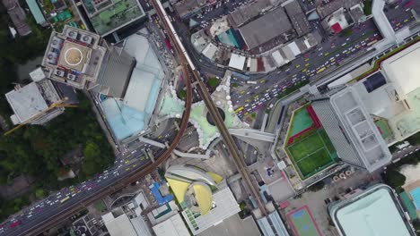 bangkok cityscape aerial view