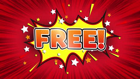Free Offer Comic Illustration
