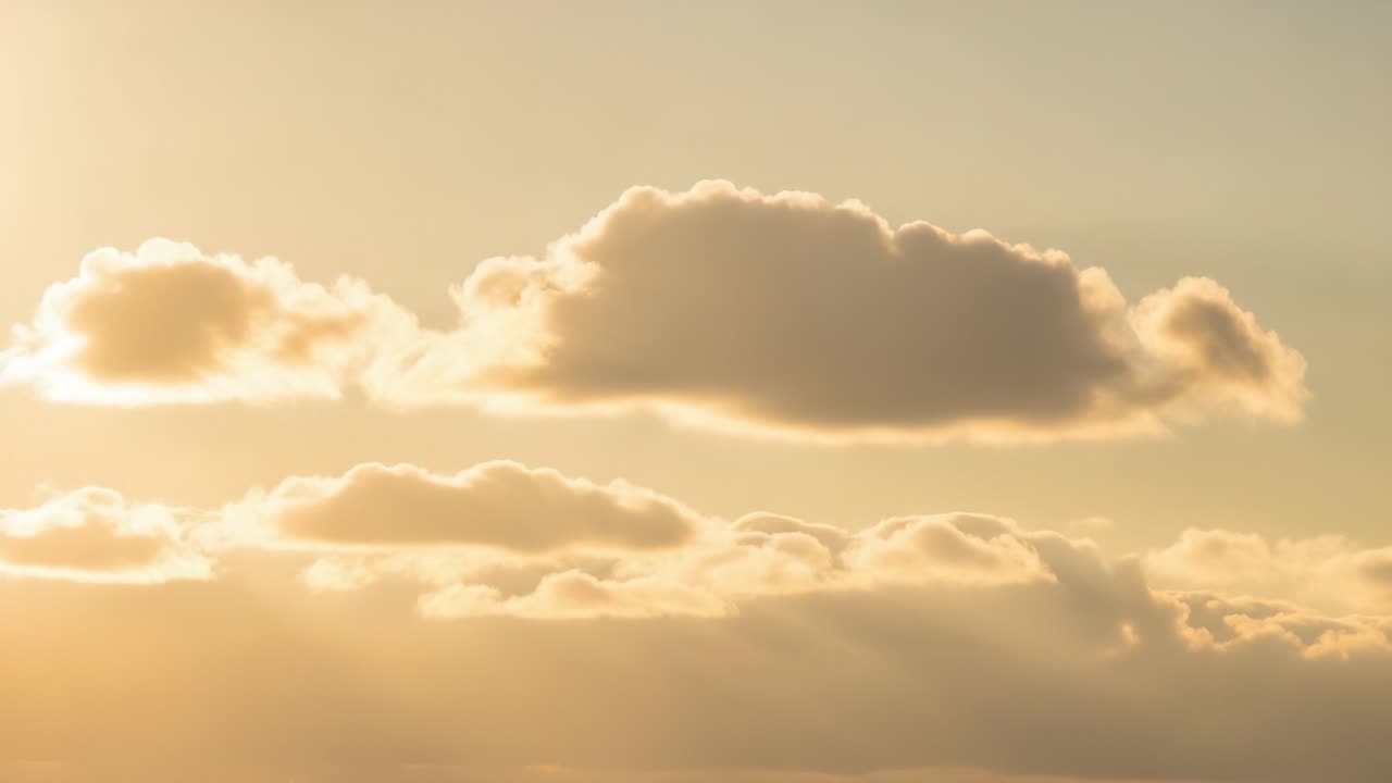 Golden Clouds in a Warm Sky