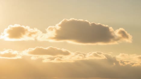 golden clouds in a warm sky