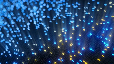 big data cloud computing internet of things iot ai network technology. seamless loop 4k vj background.