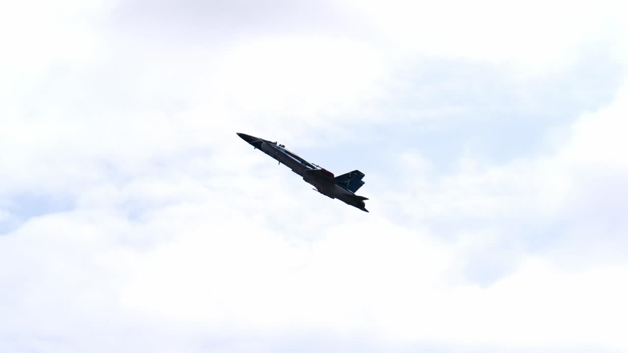 F-18 Super Hornet Fighter Jet in Flight
