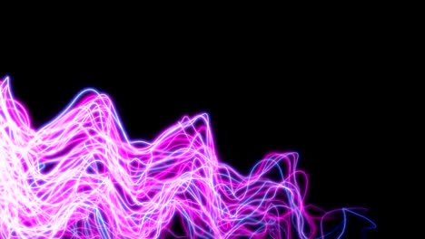 4k abstract ultraviolet light glowing neon lines.