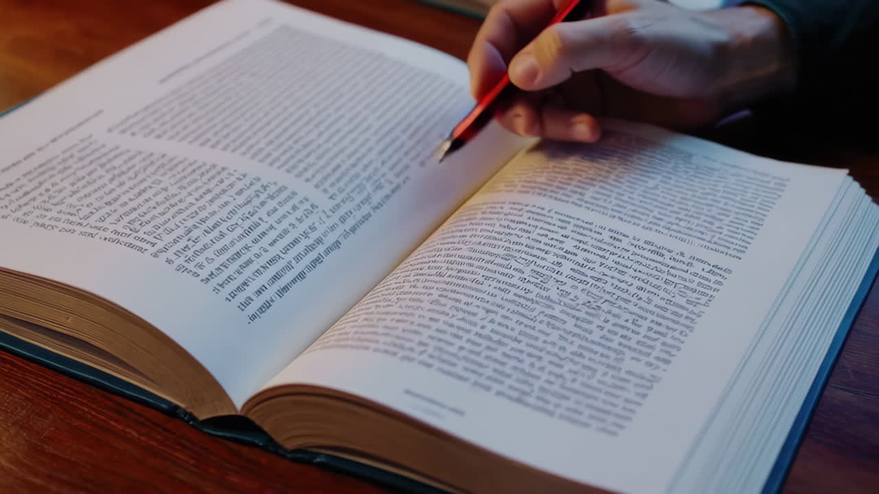 Senior Man Studying at Home