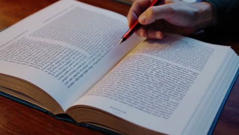 senior man studying at home