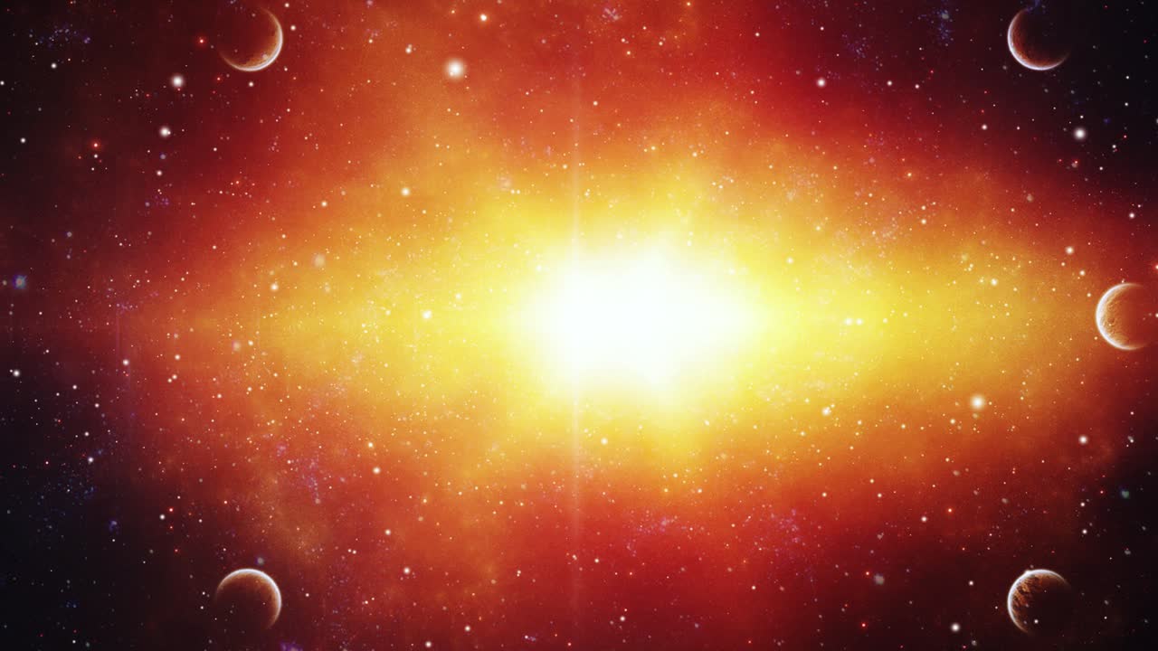 cosmos que contiene los planetas y la luz brillante en el universo