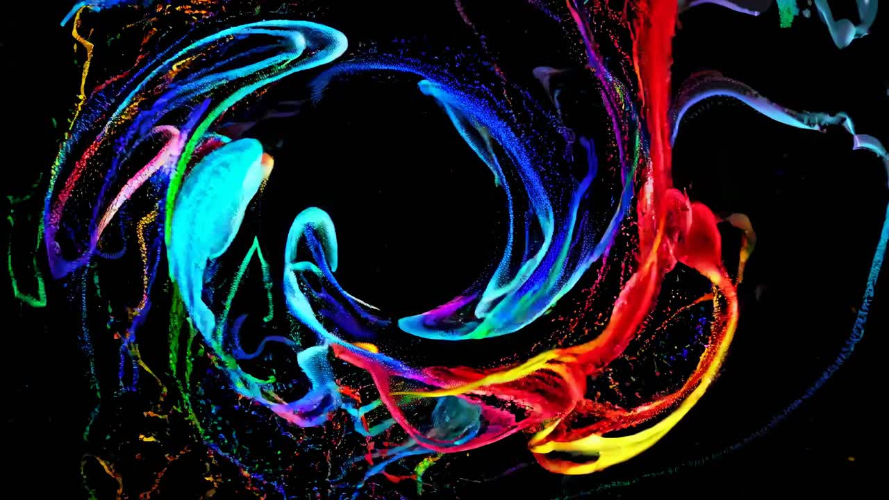 diseño de espiral abstractamente colorido