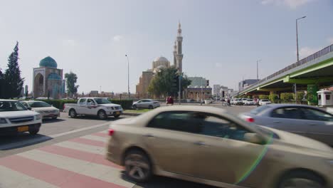 the beautiful jalil khayat mosque in erbil, iraq