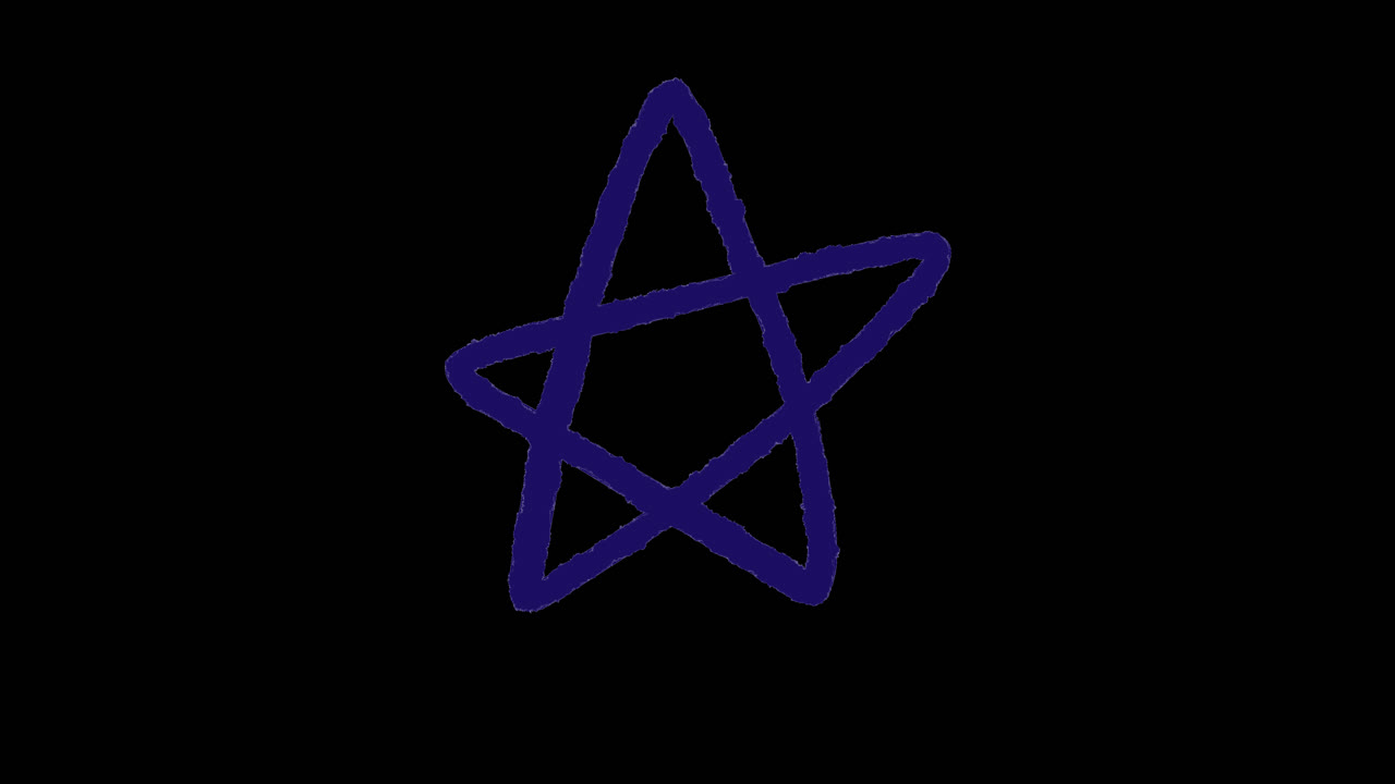 dibujo de estrella púrpura