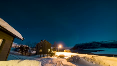 Time-Lapse-of-the-Aurora-Borealis-in-Lapland-Finland