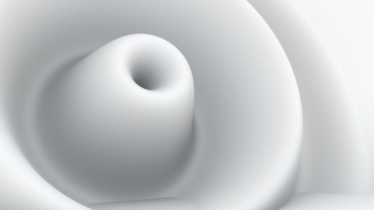 forma abstracta con ondas blancas circulares de impulso, generadas por computadora. representación 3d del fondo fractal