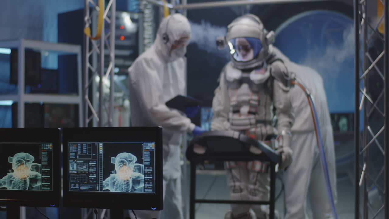 Astronaut Training and Simulation in a Space Lab