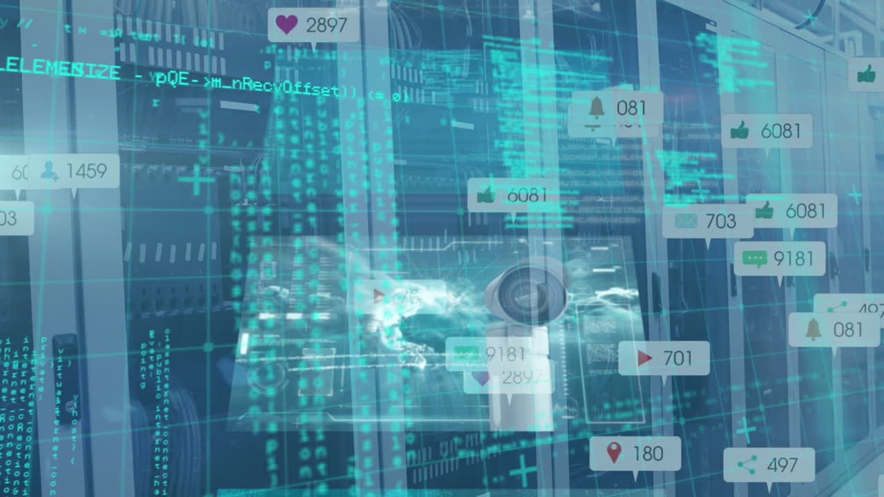 디지털 화면의 애니메이션과 서버  ⁇ 에서 데이터 처리